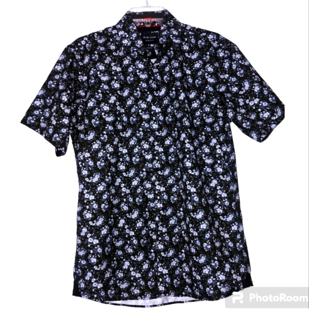 Men's Silver Stone Button Shirt